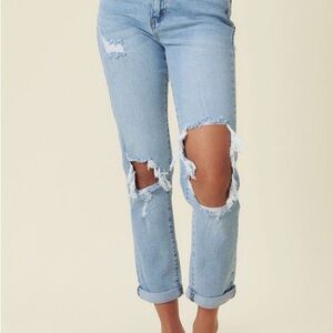 Distressed Mom Jean